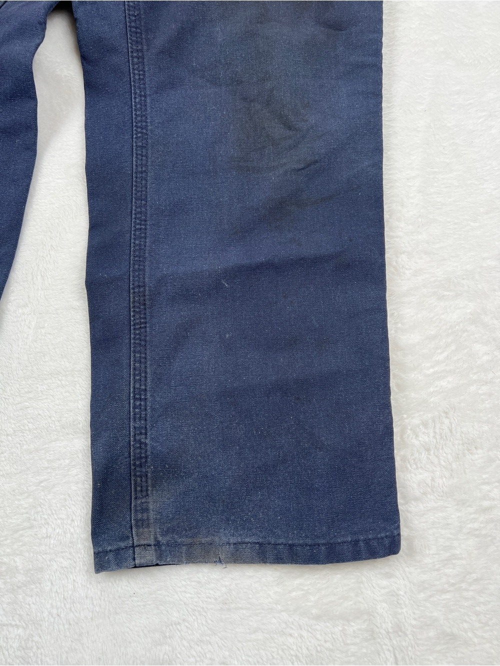 Carhartt Dungaree Fit Carpenter Pants Navy Duck Canvas 30x30 - Picture 3 of 7